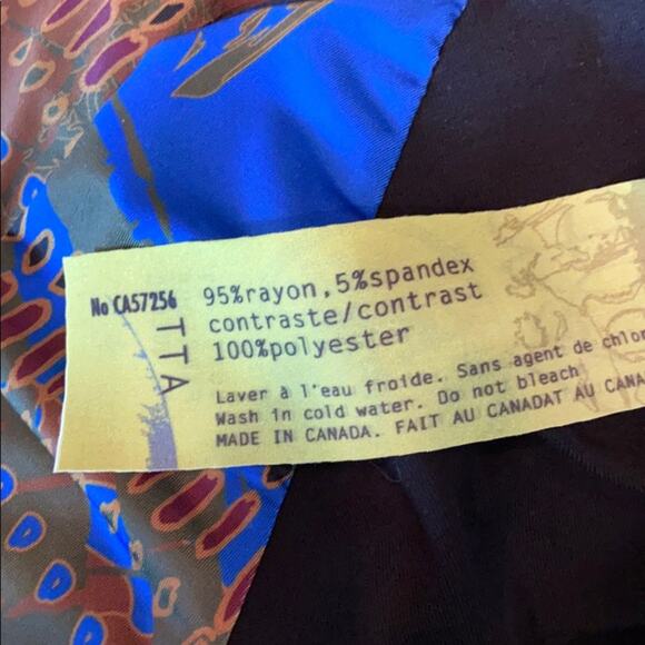 VOLT Design Raza Top Slinky Fabric Drop Sleeve NWT - Picture 5 of 5